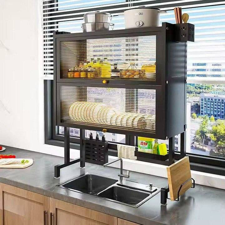 Escurridor Doble Tapa ® - ¡Orden, Higiene y Espacio Extra Al Instante!