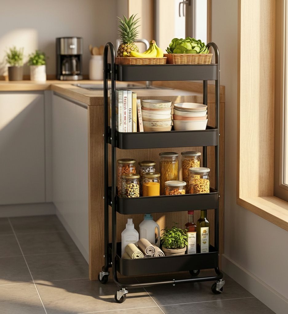 Carro Organizador 4 Niveles® - ¡Transforma el Caos de tu Cocina!