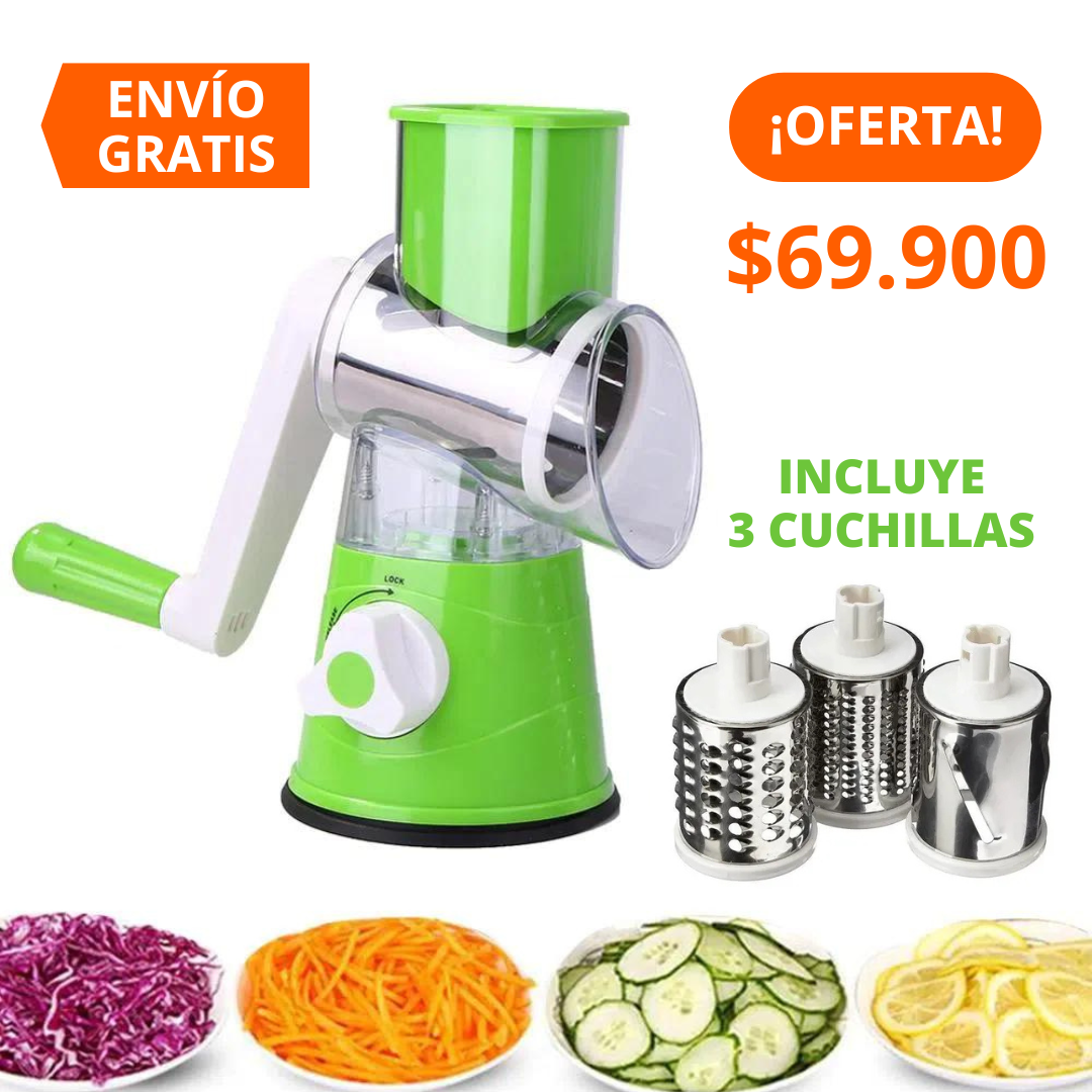 Molino Rallador + 3 Cuchillas