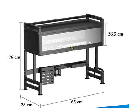 Escurridor con Tapa ®  -  ¡Platos Secos y Protegidos del Polvo!