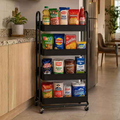 Carro Organizador 4 Niveles®  -  ¡Transforma el Caos de tu Cocina!