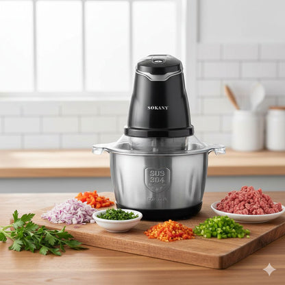 Procesador Picador de Alimentos 2L ®  -  ¡Pica, Muele y Tritura en Segundos!