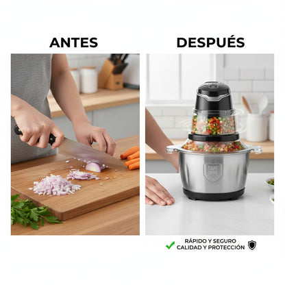 Procesador Picador de Alimentos 2L ®  -  ¡Pica, Muele y Tritura en Segundos!